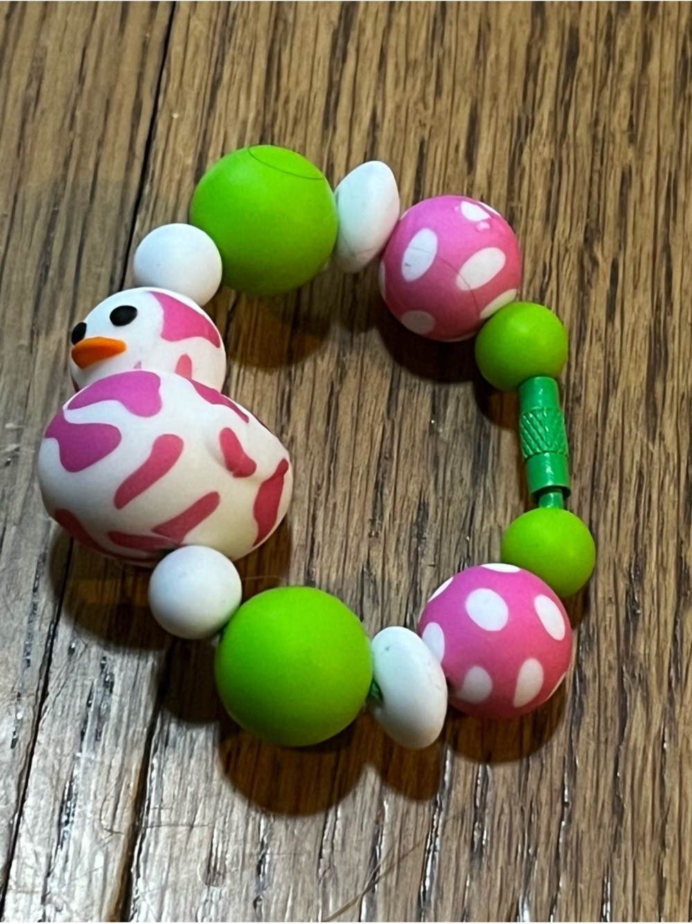 New Jeep Duck Beaded Tumbler cup handle charm, backpack charm gear shift charm